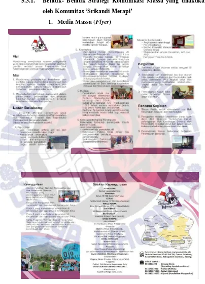 Gambar 4: Flyer komunitas ‗Srikandi Merapi‘