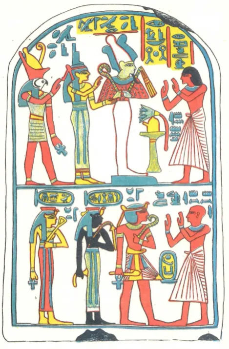 Fig. 2: Stela of Memnon, BM 297 (Birch 1885). 