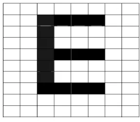 Figure 2.3: Identification of background and character. 