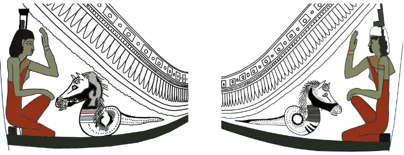 Fig. 6. Large hieroglyphs at the head-end of coffin World Museum Liverpool 1953.72. Drawing by the author