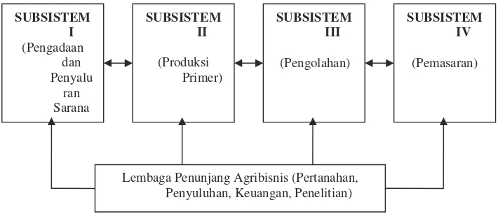 Gambar 1.  Diagram Sistem Agribisnis9 