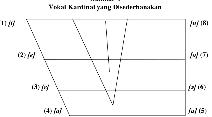 Gambar 3 Vokal Kardinal 