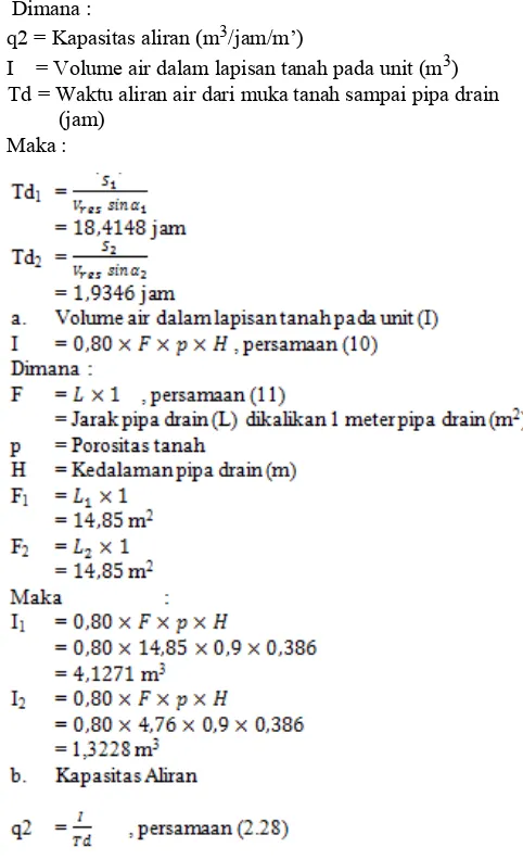 Tabel 5. Harga K (koefisien kelulusan air) dari berbagai batuan. (Moris dan Johnson, 1976)