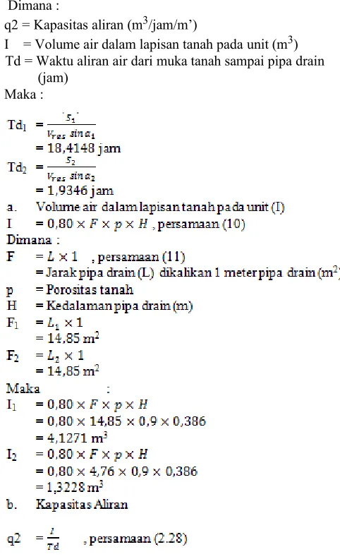 Tabel 5. Harga K (koefisien kelulusan air) dari berbagai batuan. (Moris dan Johnson, 1976)