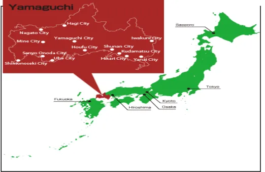 Figure 1 Yamaguchi map. Source: http://gojapan.about.com/library/map/blmap‐yamaguchi.htm 