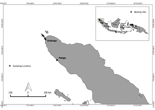 Figure 2.1 Sampling location in Sumatra 