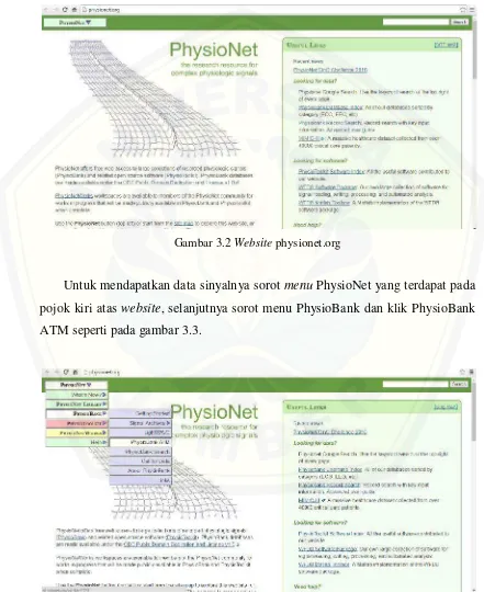 Gambar 3.2 Website physionet.org