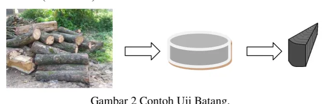 Gambar 2 Contoh Uji Batang. 