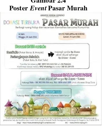  Gambar 2.4 Poster Event Pasar Murah 