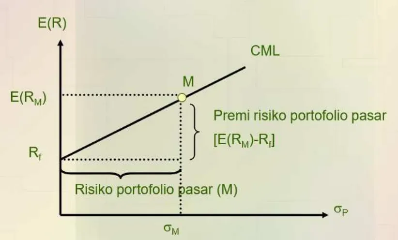 Gambar 2.1 Grafik Capital Market Line  