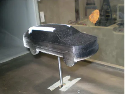 Fig 3.4 A model tested in wind tunnel 