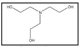 Gambar 2. Struktur  triethanolamine (TEA) (Rowe et al., 2009) 