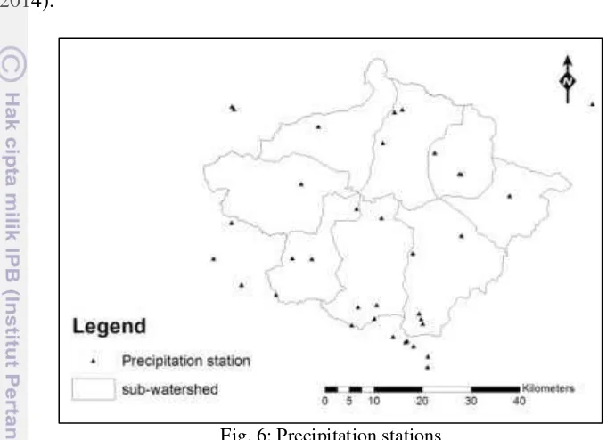 Fig. 6: Precipitation stations 