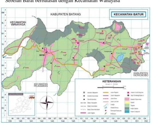 Gambar 8 Peta Kecamatan Batur 