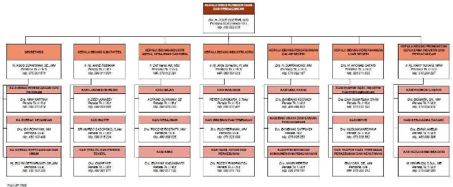 Struktur Organisasi Dispeindag Provinsi Jawa BaratGambar 3.1  