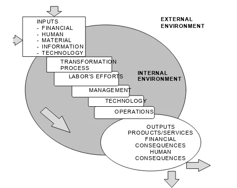 Figure 2.2: Systems View of Manufacturing (Murthy, 1995a) 