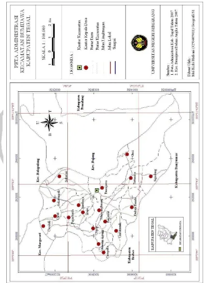 Gambar 4.1. Peta Admistrasi Kecamatan Bumijawa 