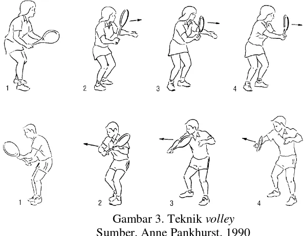 Gambar 3. Teknik volley 