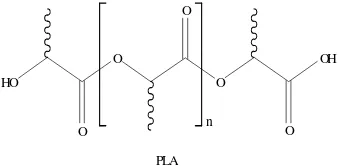 Gambar 2  Struktur kimia PLA. 