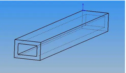 Figure 2.3: Geometry and coordinate system of square duct 