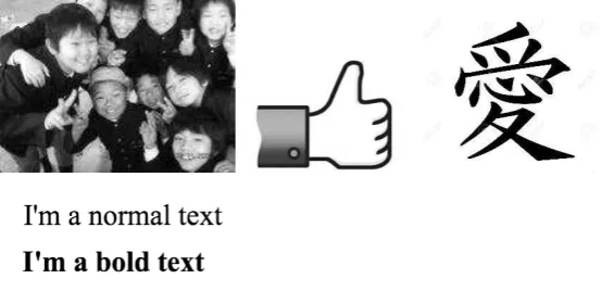Figure 1 gambar –gambar teks dan non teks 