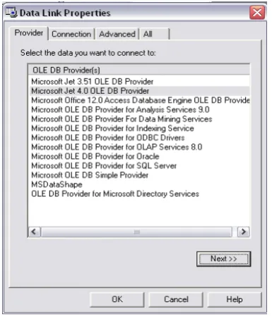 Gambar 2.9 Test connection dari database 