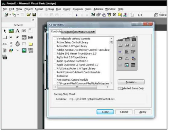 Gambar 2.13 Pengambilan komponen ActiveX 