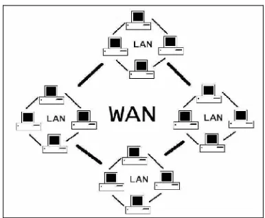 Gambar 2.7. Interkasi antara LAN, MAN, WAN dan GAN.