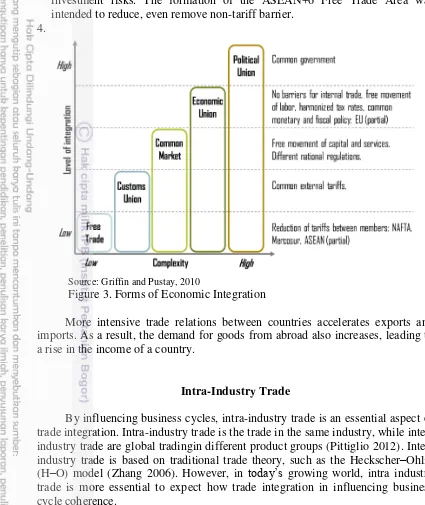 Figure 3. Forms of Economic Integration 