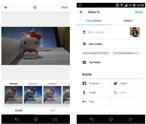 Gambar 2. 4 Tampilan instagram saat mengedit postingan dan halaman 