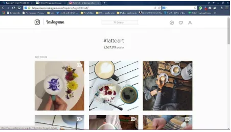 Gambar 2. 7 Contoh postingan Latteart di instagram 