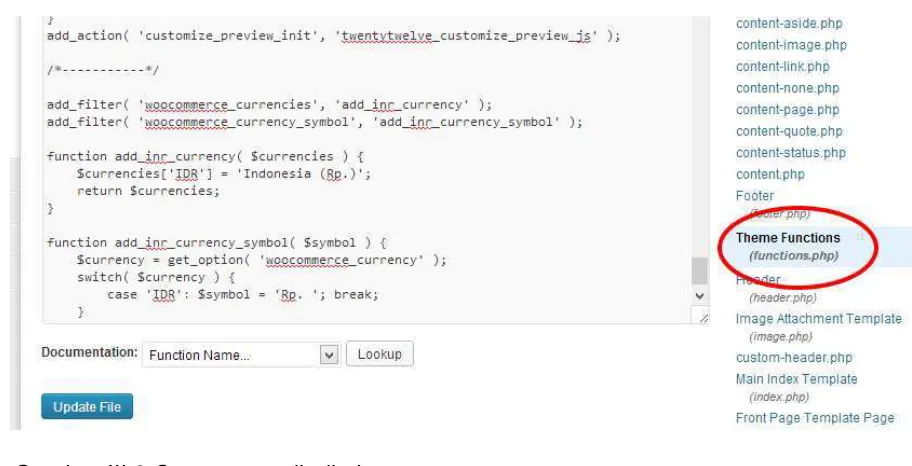 Gambar III.8 Cara mengedit di php 