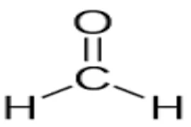 Gambar 1. Struktur molekul formalin 