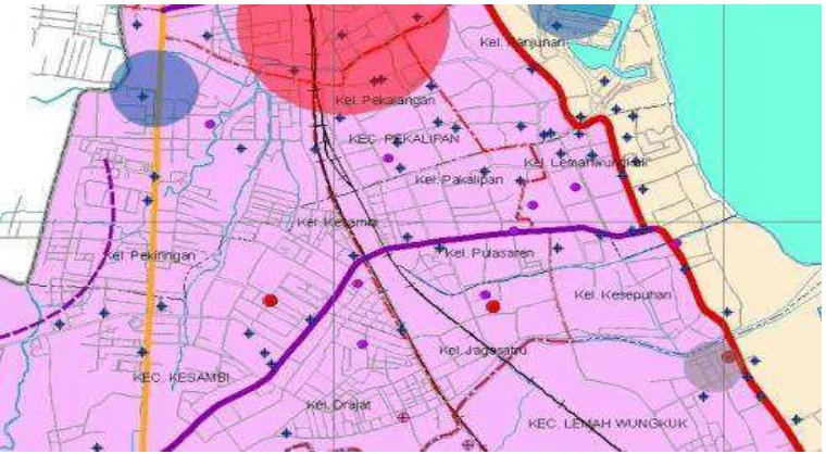 Gambar 3.1: Peta lokasi SMA N 8 Kota Cirebon 