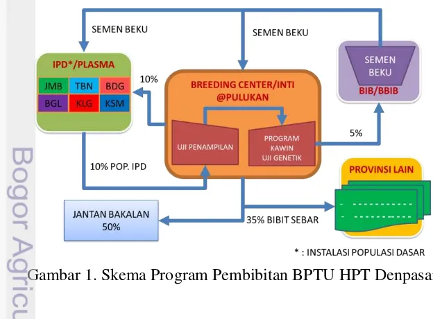 Gambar 1. Skema Program Pembibitan BPTU HPT Denpasar  