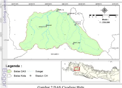 Gambar 2 DAS Cisadane Hulu 