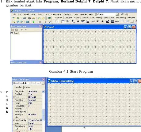 Gambar 4.1 Start Program 