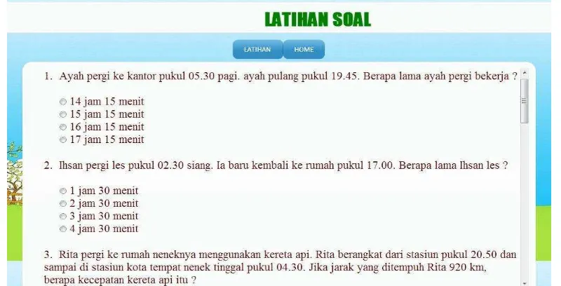 Gambar 4. Halaman Menentukan Tanda Waktu Sampai 24 Jam 