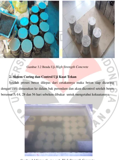 Gambar 3.3 Sistem Curing pada High Strength Concrete 