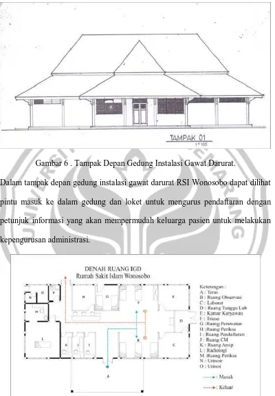 Gambar 6 . Tampak Depan Gedung Instalasi Gawat Darurat. 