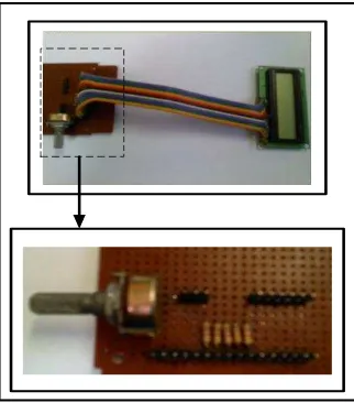 Gambar 3.19 Skematik rangkaian untuk Liquid Crystal Display (LCD). 