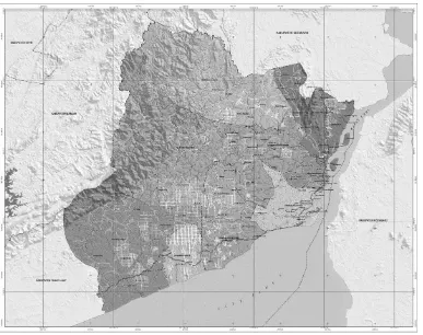 Gambar 8 Peta administrasi Kabupaten Tanah BumbuSumber: BPS Kabupaten Tanah Bumbu 2014