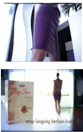 Gambar 2. Tayangan Iklan Produk Kecantikan WRP Stay Slim. 