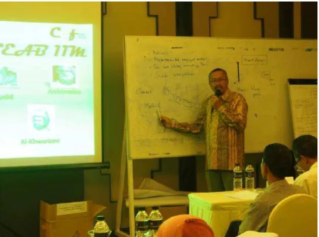 Gambar 1. Fasilitas di dalam ruang kelas diklat Pasca UKG In On In SMA di Hotel NEO+ Awana Yogyakarta 