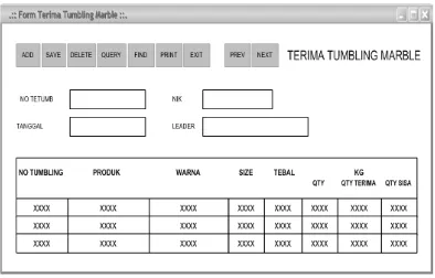 Gambar 4. 39 Rancangan Order Tumbling Marble 