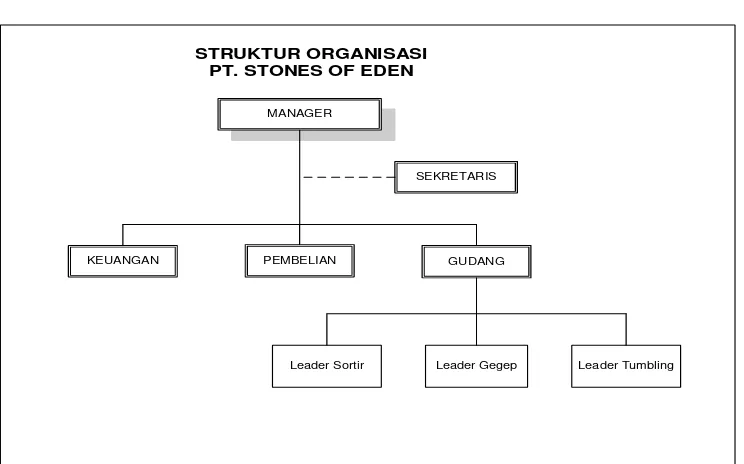 Gambar 3. 1 Struktur Organisasi PT. Stones of Eden 