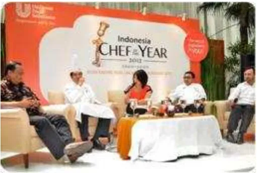 Gambar 1.1.konferensi pers “Chef of the Year” 2012 