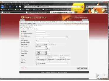 Gambar III.4 Screenshot modul Pencatatan Software
