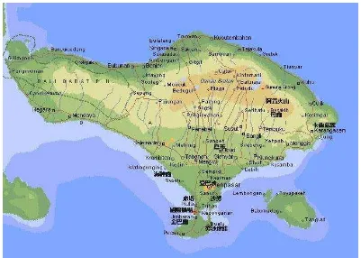 Gambar 1. Peta Provinsi Bali 