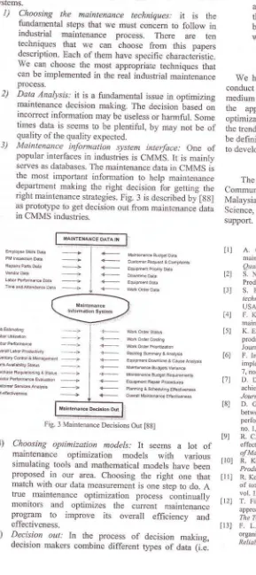 Fig. 3 Maintenance Decisions Out ;:;,'!.:l',r.-t.i.:,...:,:;.'-ii|- -+-i_]i1i+!-.::.::;[gg]